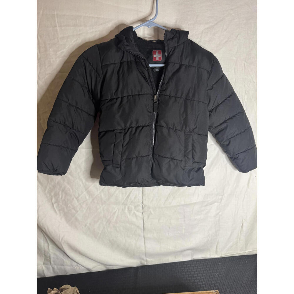 SwissTech Kids' Puffer Jacket Black‎ XS (4-5)
